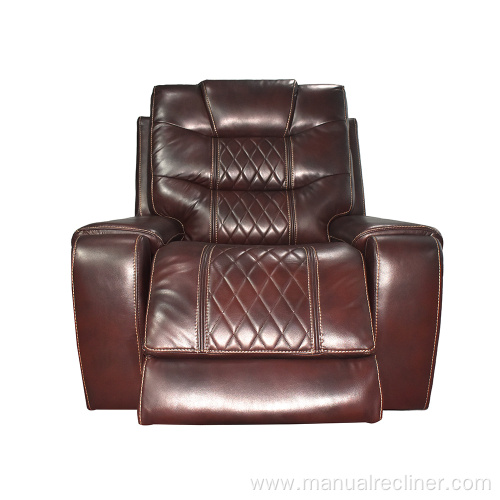 Top Grain Leather Recliner Sofa Electric Recliner Sofa